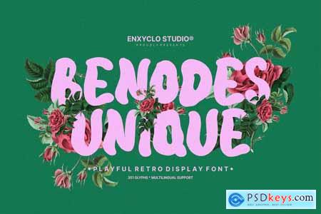 NCL Benodes Unique - Playful Retro Display Font