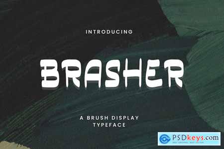 Basher - A Brush Display Typeface