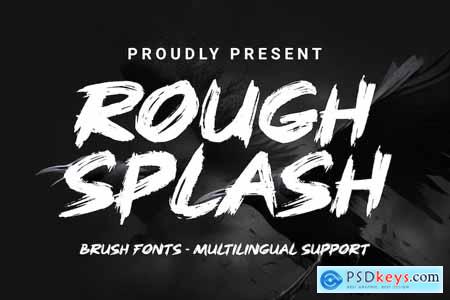 Rough Splash - Brush Font