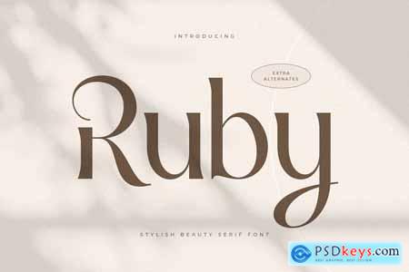 Ruby - Stylish Beauty Serif Font