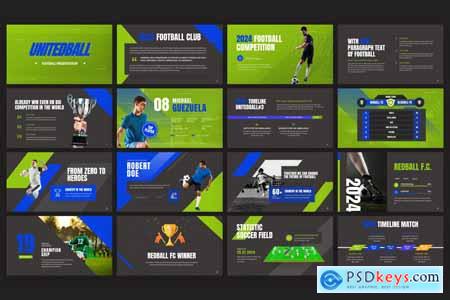 United Ball Football PowerPoint Template