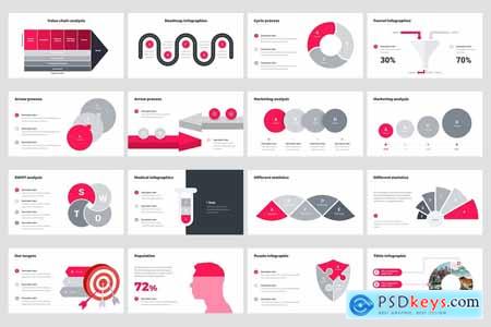 Clean Pitch Deck Solutions Infographics