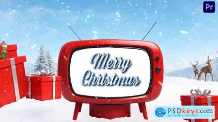Beautiful Snowy Themed Christmas Wishes 3D Design Video Display 49920876