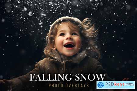 Realistic Falling Snow Photo Overlay PNG
