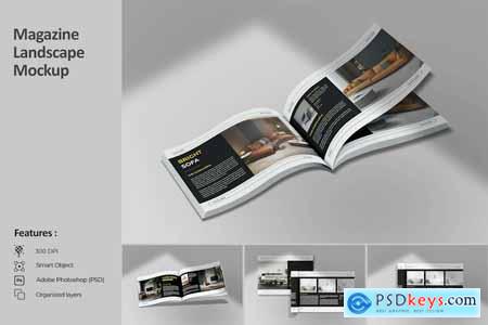 Magazine Landscape Mockup RE6QHKJ