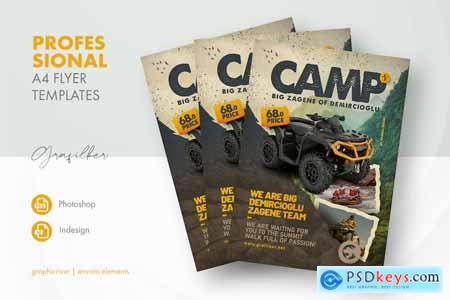 Camping Adventures Flyer Templates