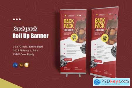 Backpack Solution Roll Up Banner