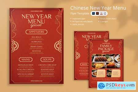 Lian - Chinese New Year Menu Flyer