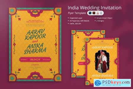 Ladensha - India Wedding Invitation Flyer