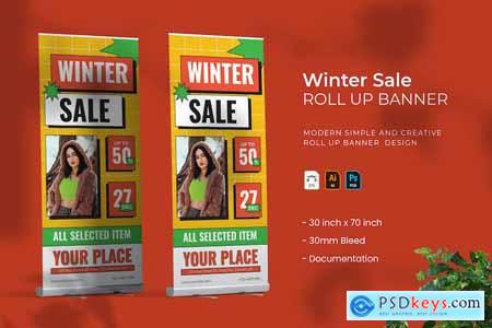 Winter Sale - Roll Up Banner