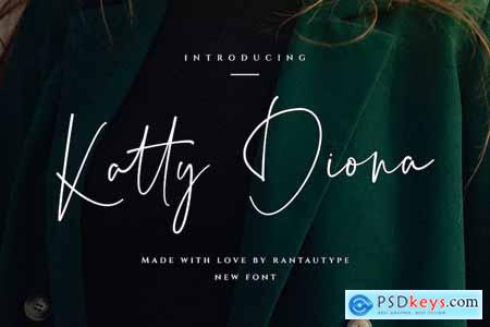 Katty Diona Signature Font