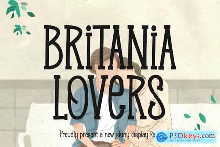 Britania Lovers - Cute Display Font