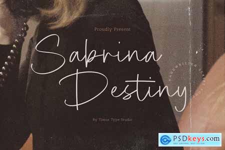 Sabrina Destiny - Handwritten Script Font TT