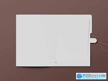 Presentation Folder with A4 Paper Mockup Set