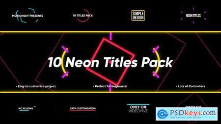 10 Neon Titles Pack Premiere Pro 50015534