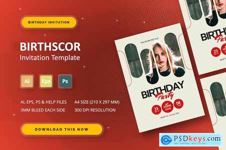 Birthscor - Birthday Invitation