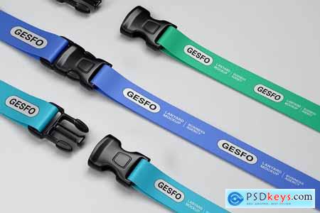 Lanyard Id Card Ribbon PSD Mockup