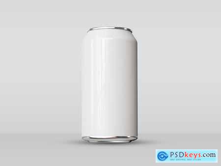 Glossy Aluminium Beverage Can Mockup Set