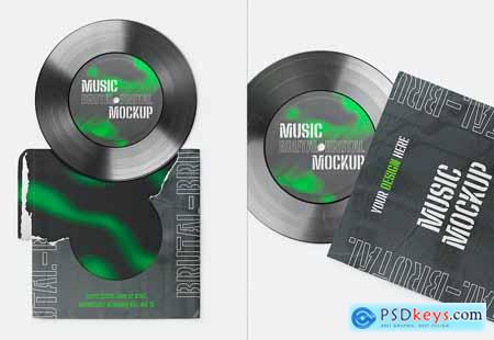 Vinyl Disc Mockup Set