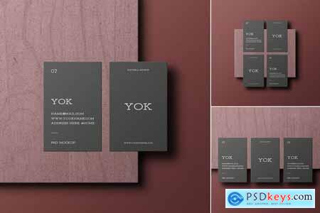 Elegant Dark Business Card Branding Mockup Set