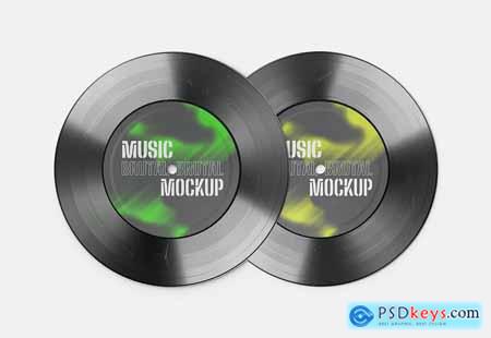 Vinyl Disc Mockup Set