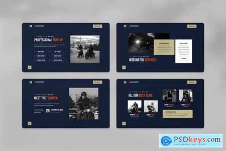 Maxrider - Motorcycle Club PowerPoint Template