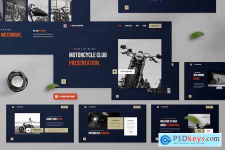 Maxrider - Motorcycle Club PowerPoint Template