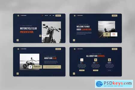 Maxrider - Motorcycle Club PowerPoint Template