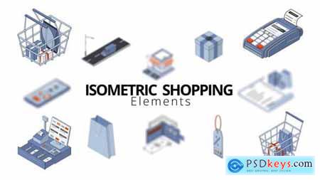 Isometric Shopping Elements 50108060