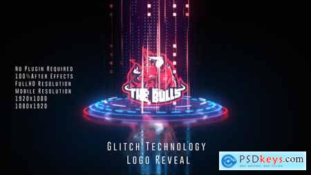 Glitch Technology Logo Reveal 50129887