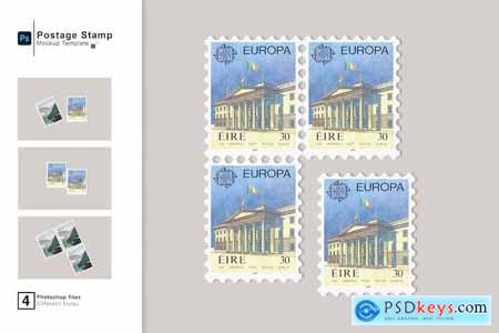 Postage Stamp Mockup