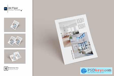 Flyer A4 Letterhead Mockups