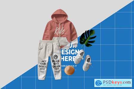 Kids Style Outfits Mockup 36UHR6W