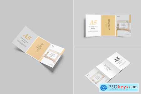 A5 Trifold Brochure Mockup