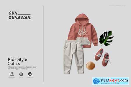 Kids Style Outfits Mockup 36UHR6W