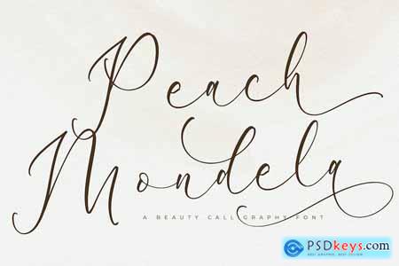 Peach Mondela Modern Calligraphy Font