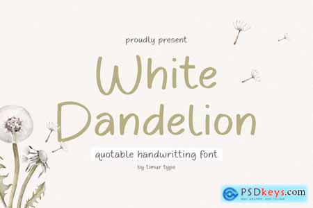White Dandelion - Qoutable Handwritting Font TT