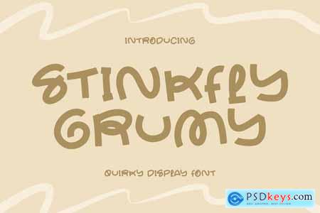 Stinkfly Grumy Modern Display Font