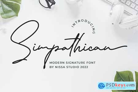 Simpathican - Signature Font