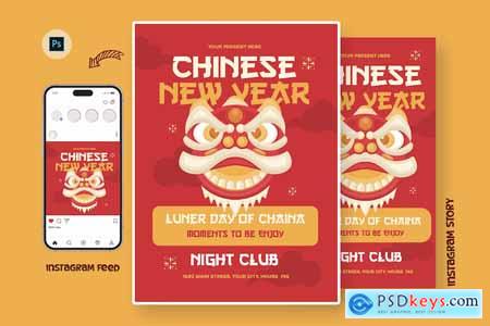 Devolep Chinese New Year Day Flyer Design Template
