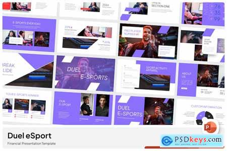 Duel Esport PowerPoint Template