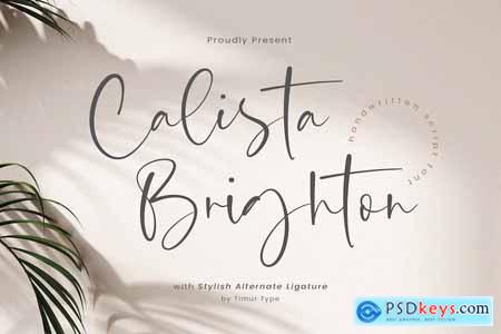 Calista Brighton - Handwritten Script Font TT