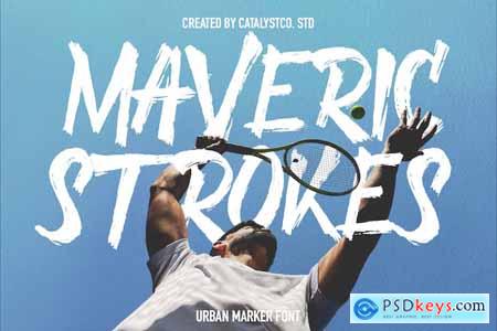 Maverick Stroke Urban Marker Font