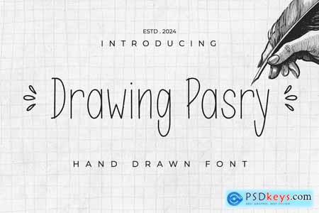 Drawing Pasry - Hand Draw Display Font