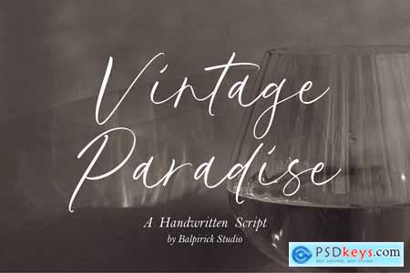 Vintage Paradise Script Font