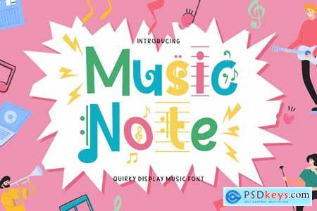 Music Note - Quirky Display Music Font Theme