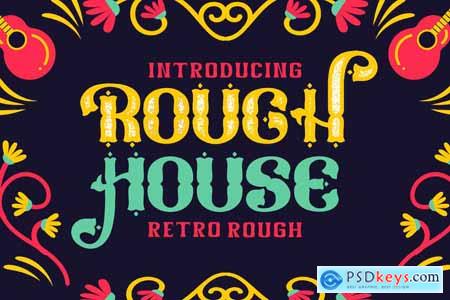 Rough House - Retro Rough Display Font