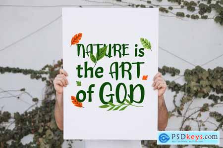 Green Ecosystem - Quirky Nature Theme Font