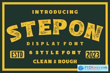 Stepon - Various Display Font