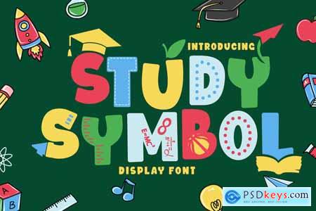 Study Symbol - Quirky Education Theme Font